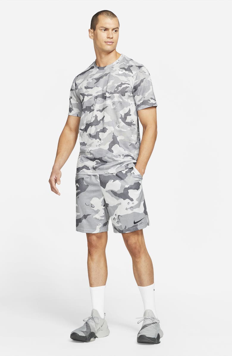 Nike Dri-FIT Camo Knit Training Shorts, Alternate, color,