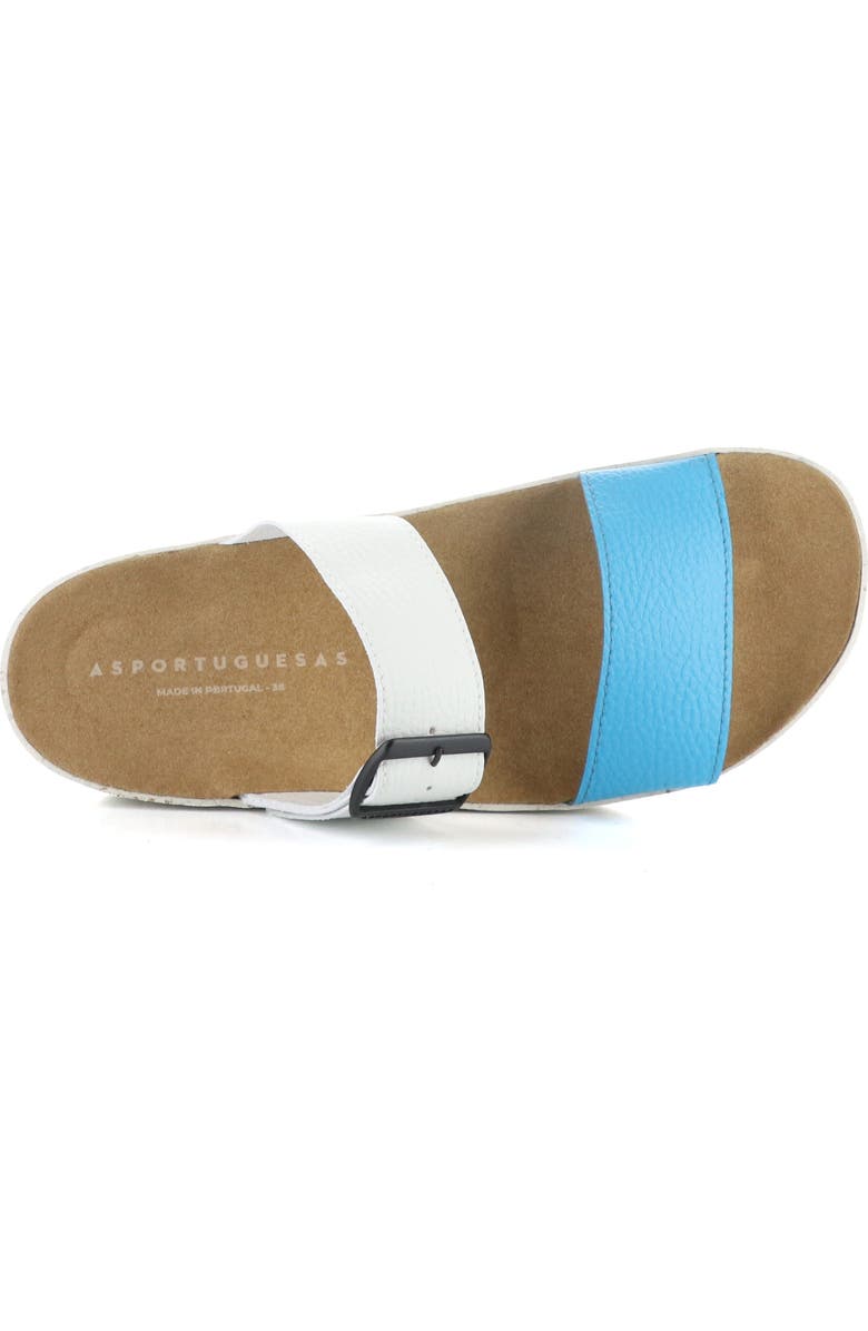 Asportuguesas by Fly London Coly Platform Slide Sandal, Alternate, color, 014 Santoriniwht Faux Leather