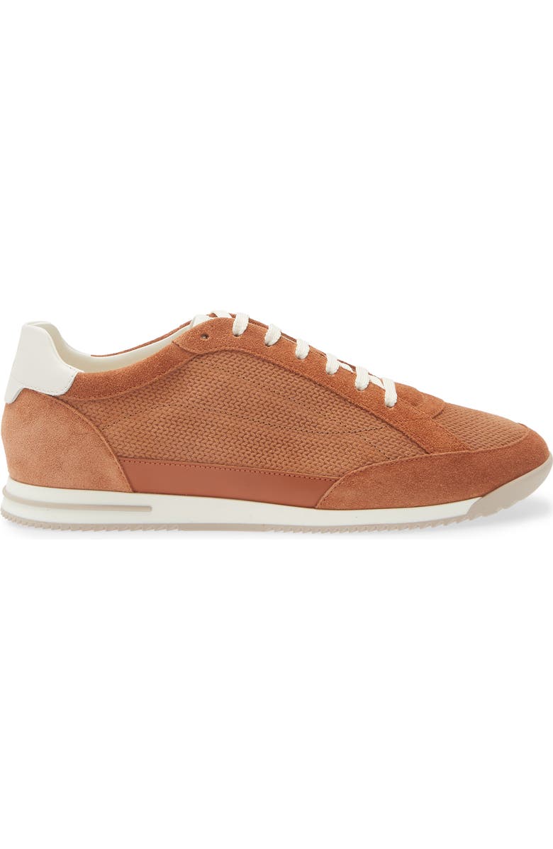 Brunello Cucinelli Minimal Knit Effect Sneaker, Alternate, color, Cme44 Burnt Orange