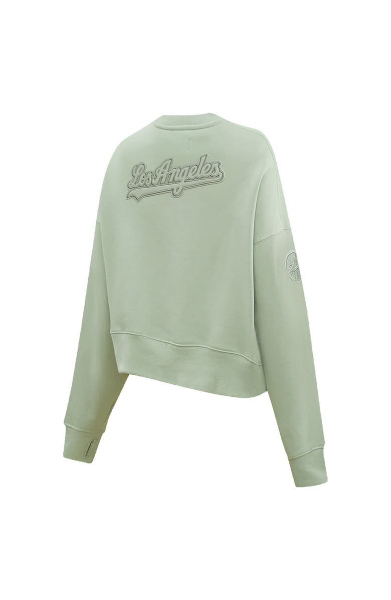 PRO STANDARD Women's Pro Standard Green Los Angeles Dodgers Fleece Pullover Sweatshirt, Alternate, color,