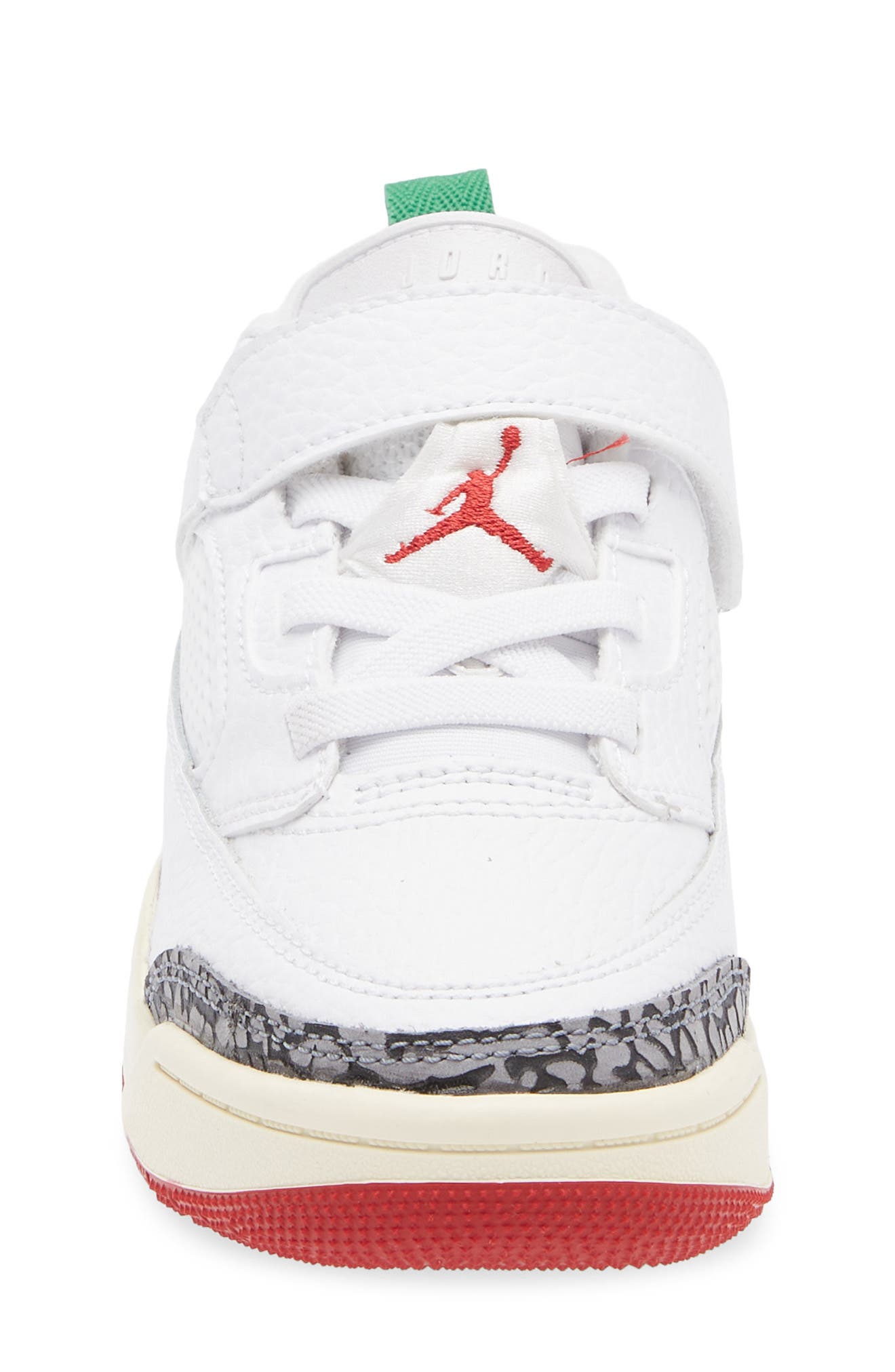Jordan Kids' Spizike Low Sneaker, Alternate, color, White/ Red/ Coconut Milk