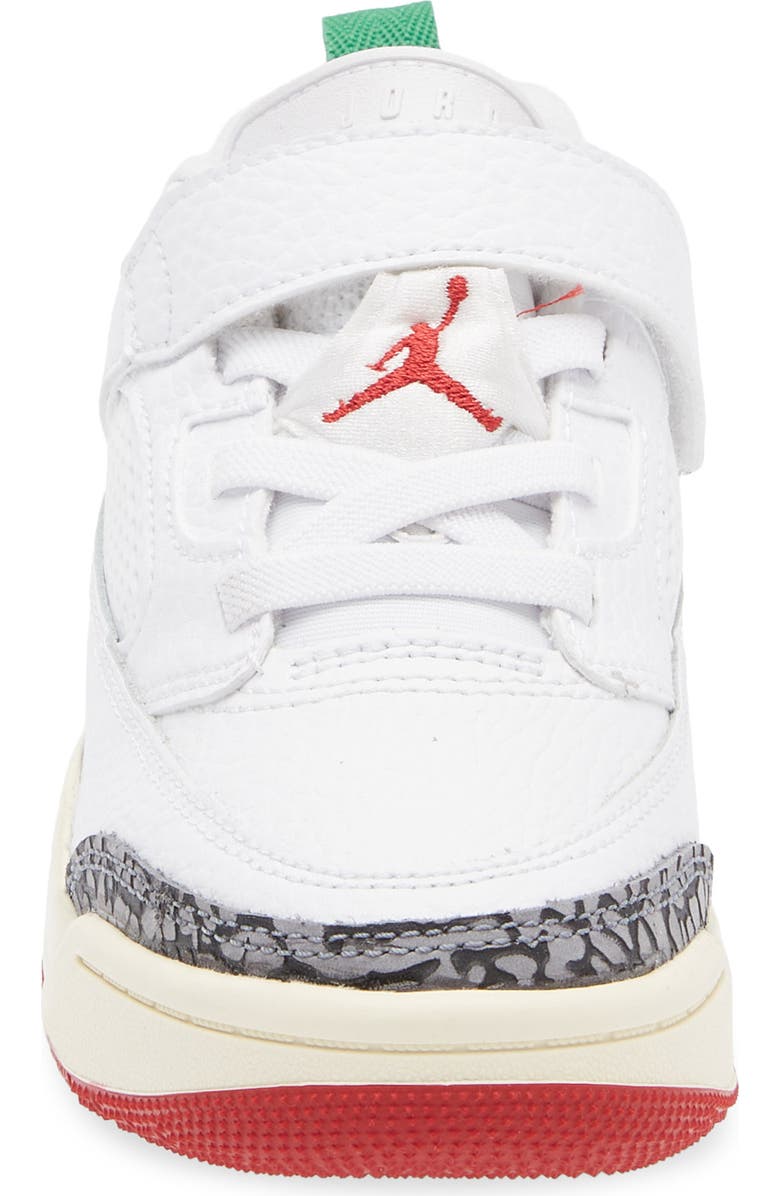 Jordan Kids' Spizike Low Sneaker, Alternate, color, White/ Red/ Coconut Milk
