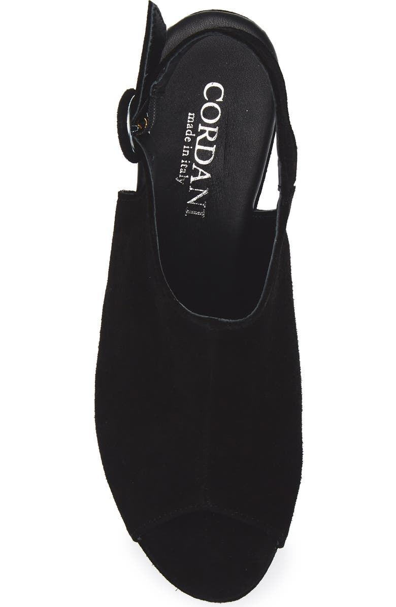Cordani Tess Slingback Platform Sandal, Alternate, color, Black Suede
