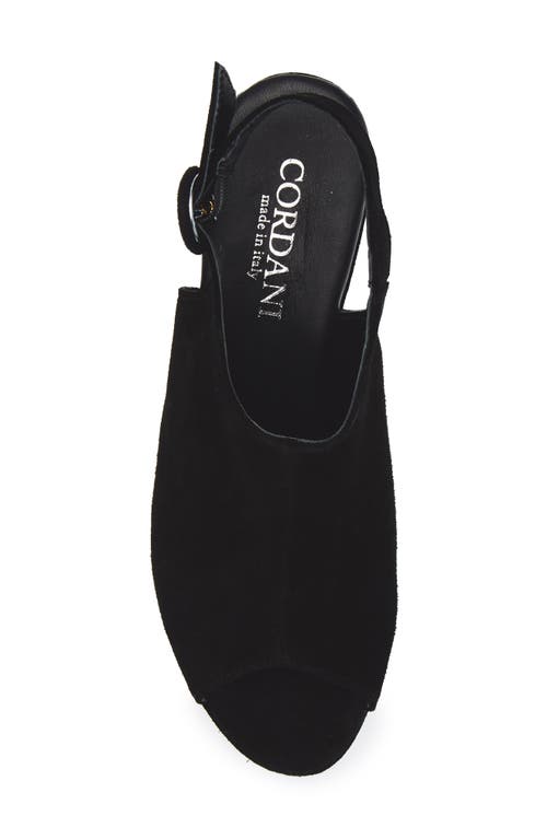 Cordani Tess Slingback Platform Sandal In Black