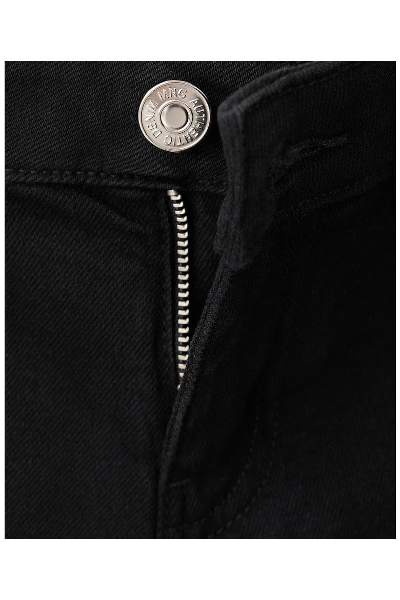 Studded Micro Low Rise Denim Shorts, Alternate, color, BLACK
