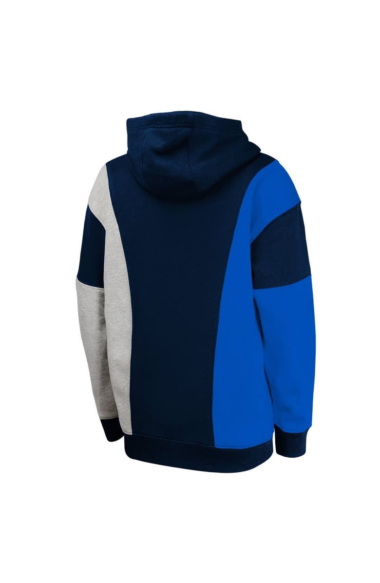 Outerstuff Youth  Navy Dallas Mavericks Ace In the Hole Pullover Hoodie, Alternate, color, Navy