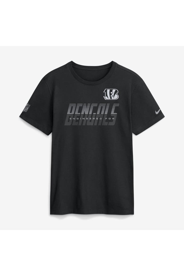 Men's Nike Black Cincinnati Bengals Sideline Dri-FIT T-Shirt, Main, color, Black