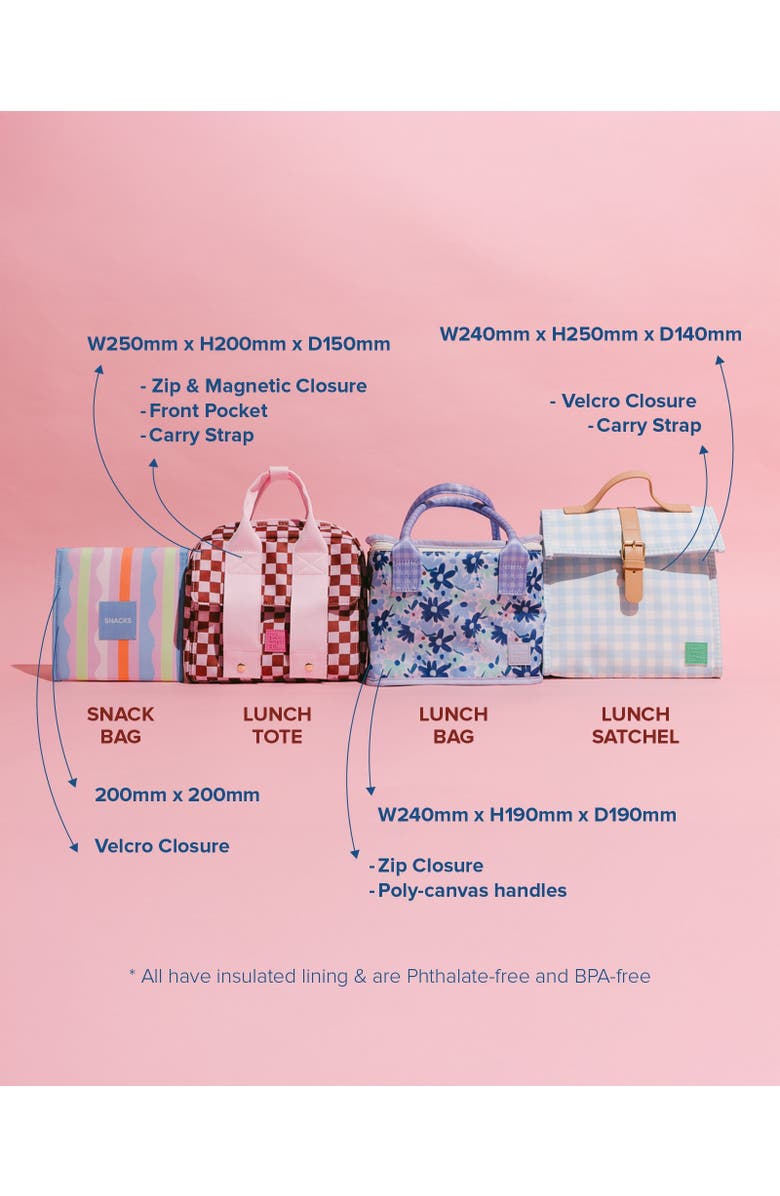 The Somewhere Co Watermelon Sugar Lunch Satchel, Alternate, color, Watermelon Sugar