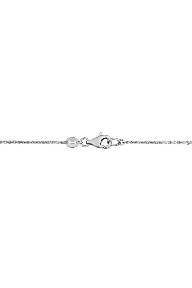 Multi-Shape Lab-Grown Diamond Drop Necklace 14K, Alternate, color, White Gold