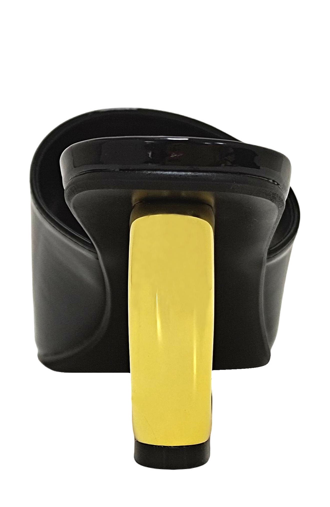 NINETY UNION Florence Square Toe Mule, Alternate, color, Black