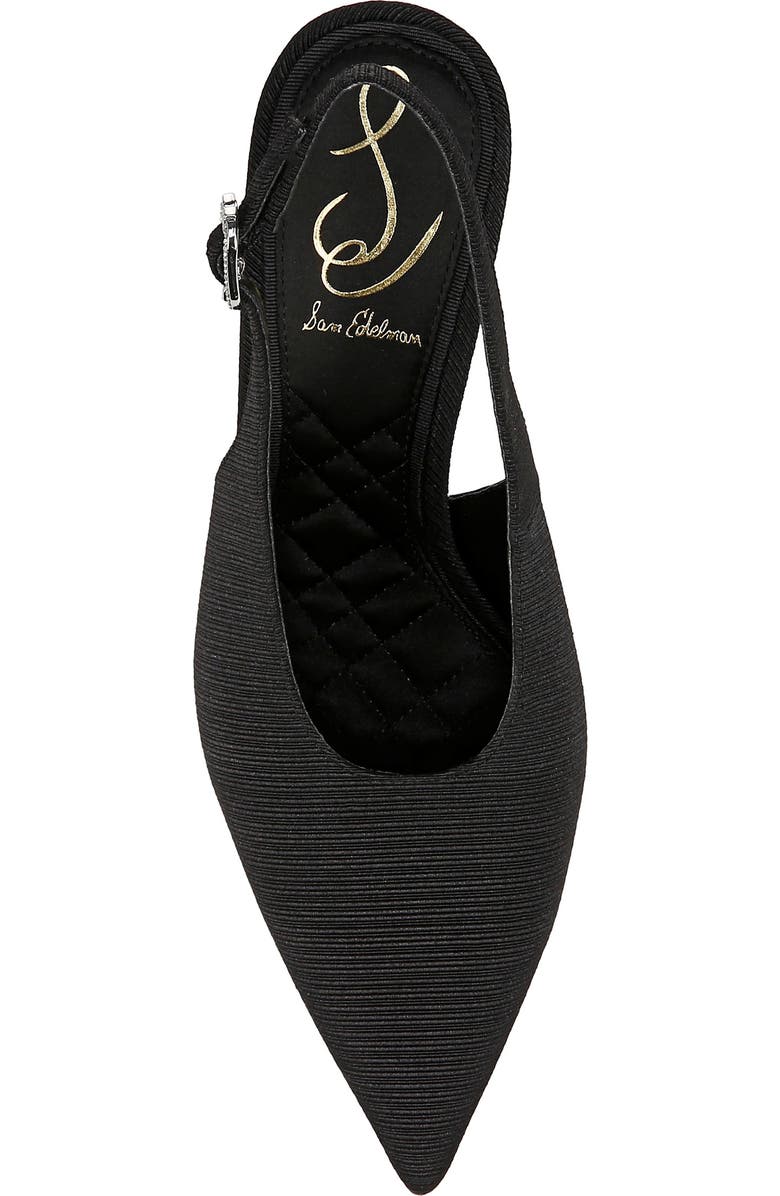 Sam Edelman Alina Slingback Pointed Toe Pump, Alternate, color, Black