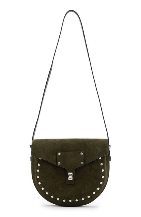 Miro Suede Saddle Bag