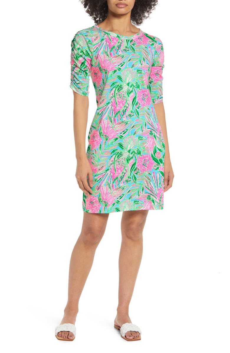 Lilly Pulitzer<sup>®</sup> Women's Belden Floral Cotton T-Shirt Dress, Main, color, 