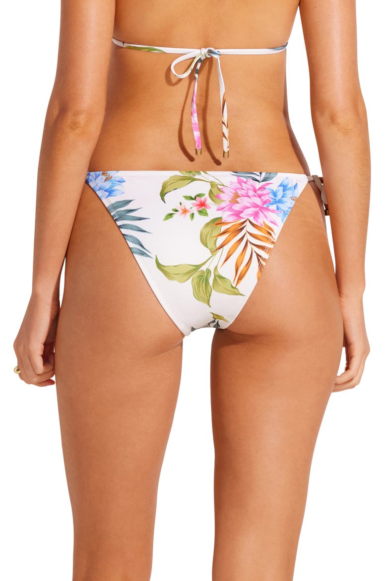 Elle Side Tie Bikini Bottoms, Alternate, color, SUMMER BLOOM ECOLUX