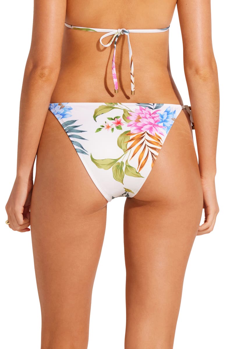 Vitamin A<sup>®</sup> Elle Side Tie Bikini Bottoms, Alternate, color, Summer Bloom Ecolux