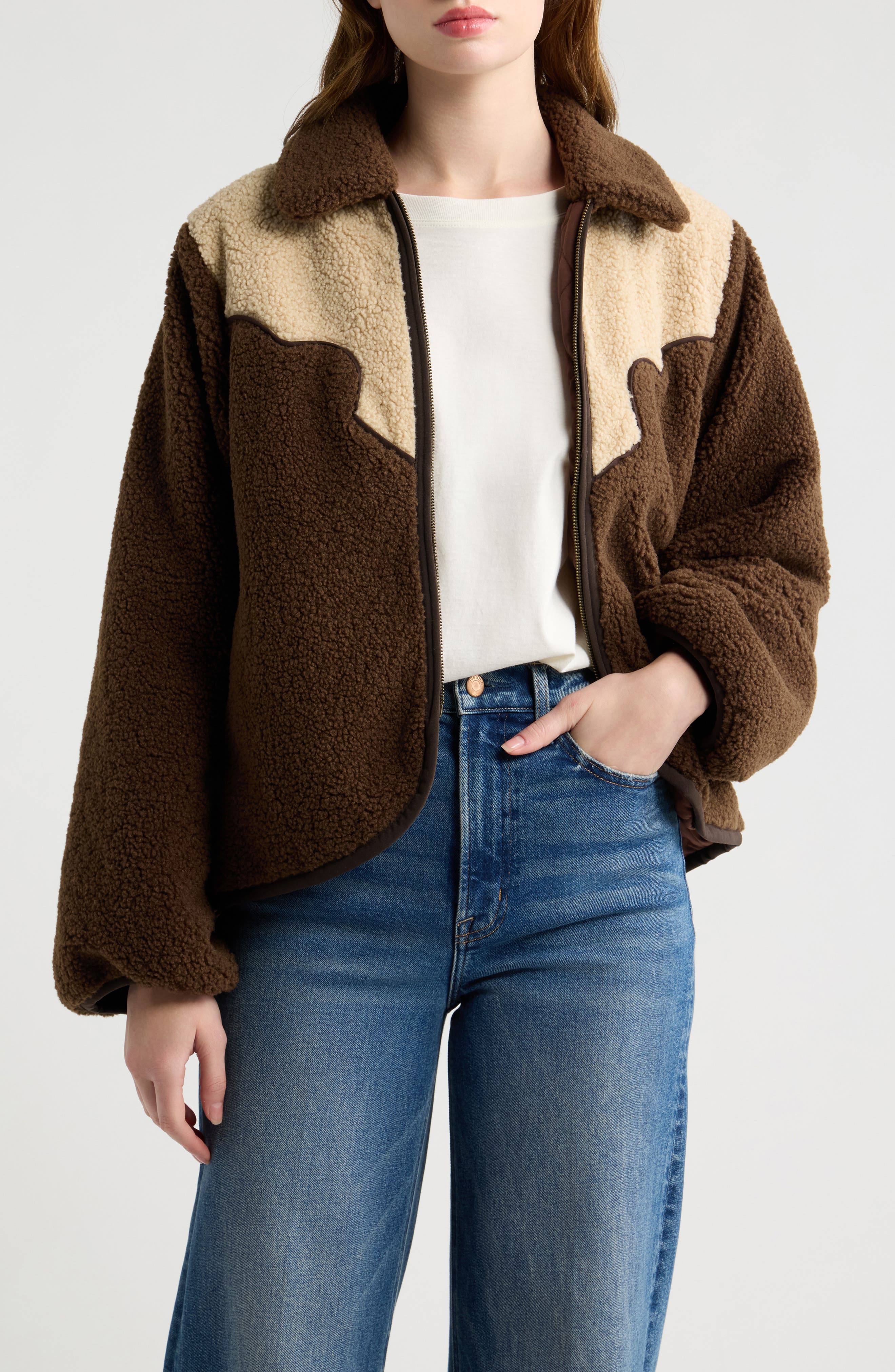 selected BROWN W/ CREAM