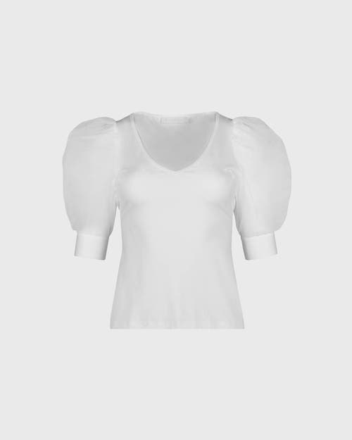 Anne Fontaine Aerial V-neck Top In Yellow