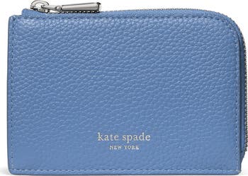 【sale】 kate spade 新品 ミニ財布 ネイビー Kate Spade New York mini pebble leather zip card case | Nordstrom