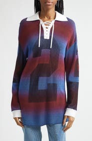 Paolina Russo Illusion Oversize Rib Rugby Polo