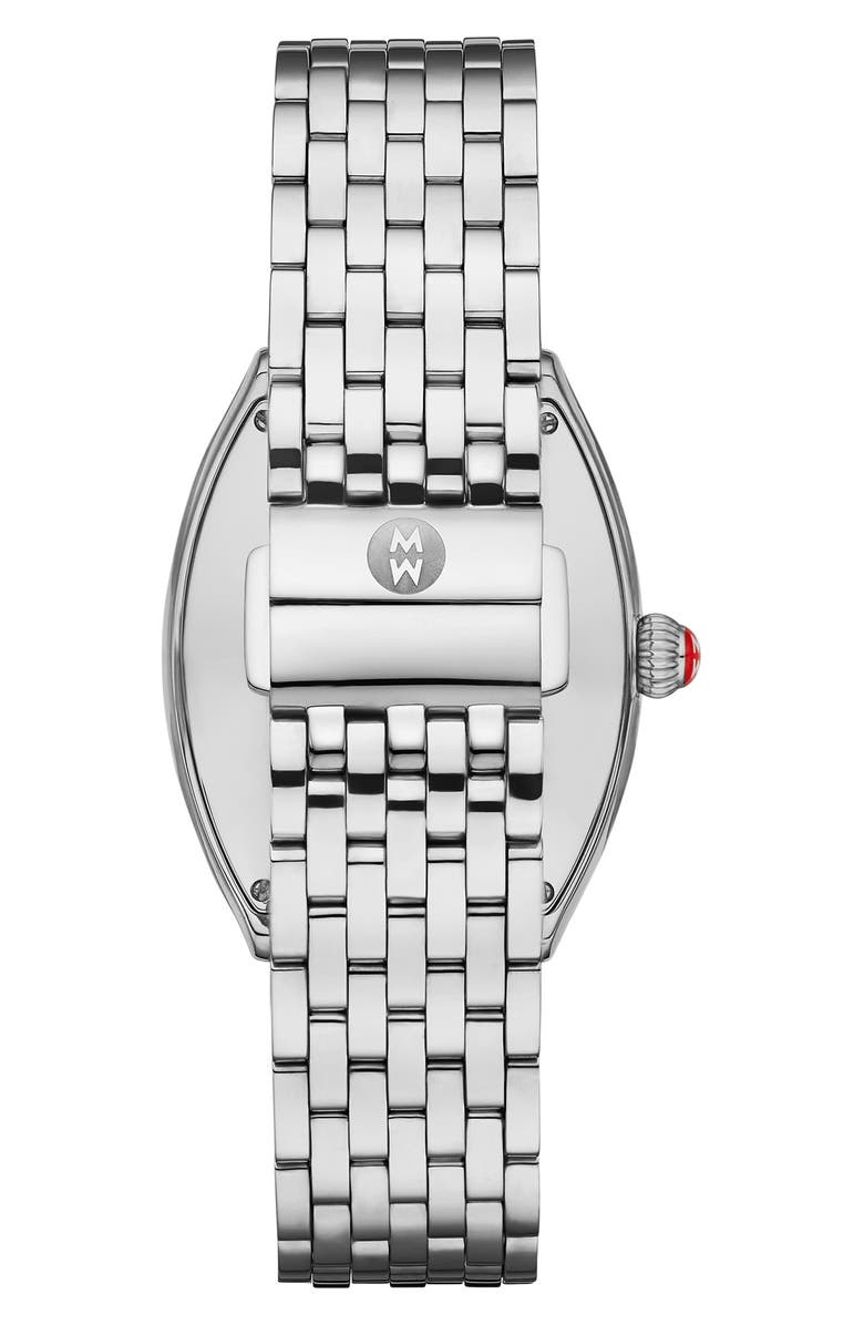 MICHELE Releve Mid Diamond Two-Tone Bracelet Watch, 40mm - 0.19ct., Alternate, color, Silver