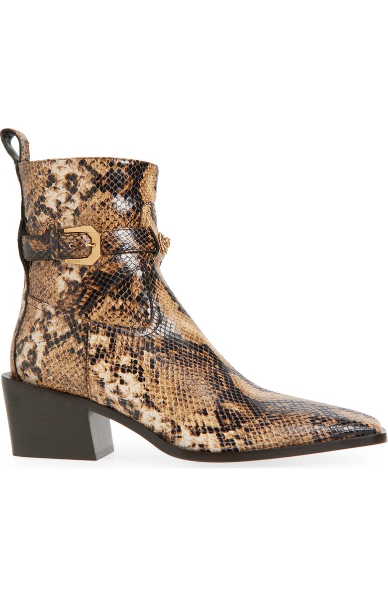Versace Python Embossed Leather Boot, Alternate, color,