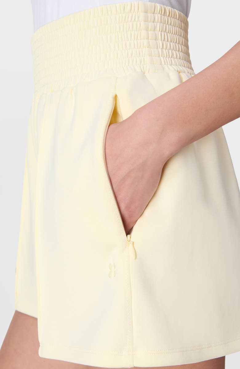 Sweaty Betty Sand Wash Cloud Weight Shorts, Alternate, color, Buttercream Yellow