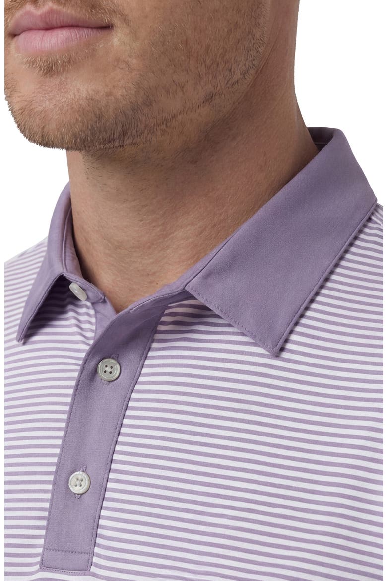 Versa Trim Fit Performance Golf Polo, Alternate, color, PURPLE DUSK STRIPE