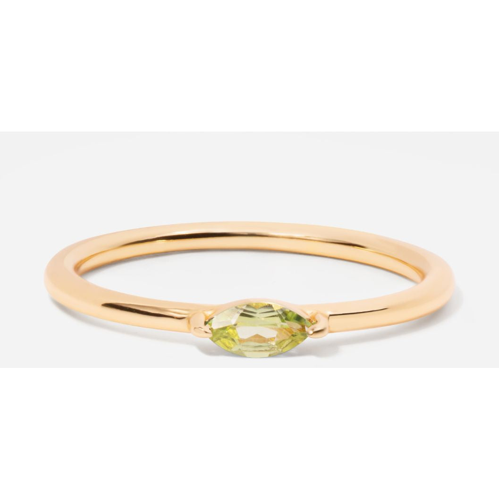 Little Sky Stone Marquise Birthstone Ring In Gold