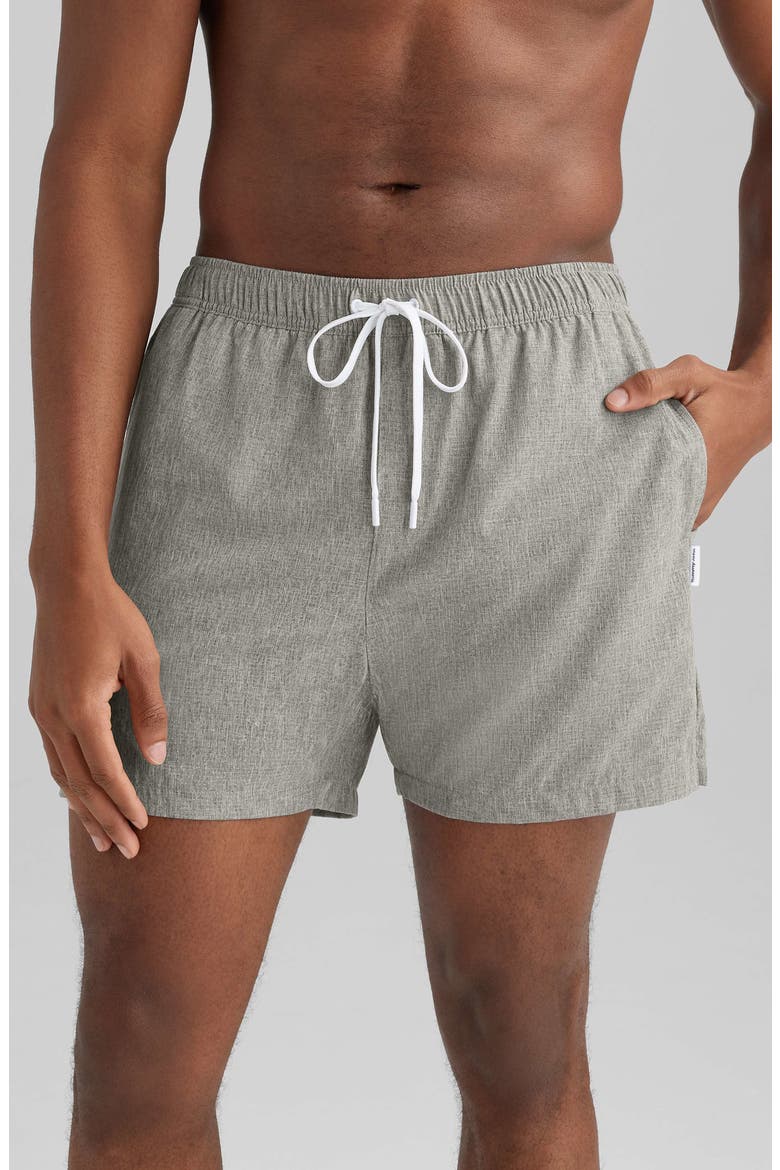Air Airflow Swim Trunks, Main, color, GREY HEATHER