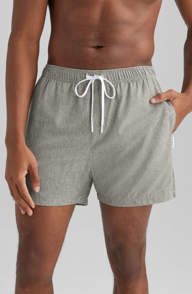Tommy John Air Airflow Swim Trunks, Main, color, Grey Heather