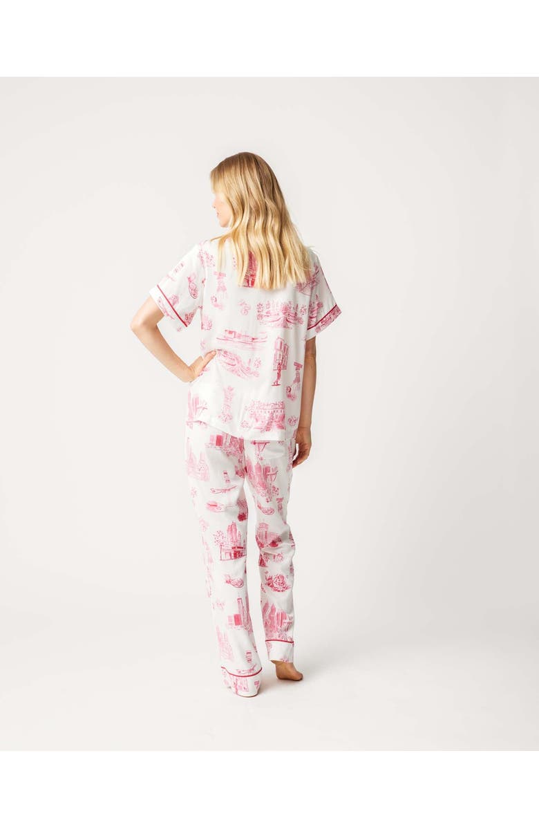 Katie Kime Atlanta Toile Women's Pajama Pants Set - Stylish Comfort for Home and Sleep, Alternate, color, Red