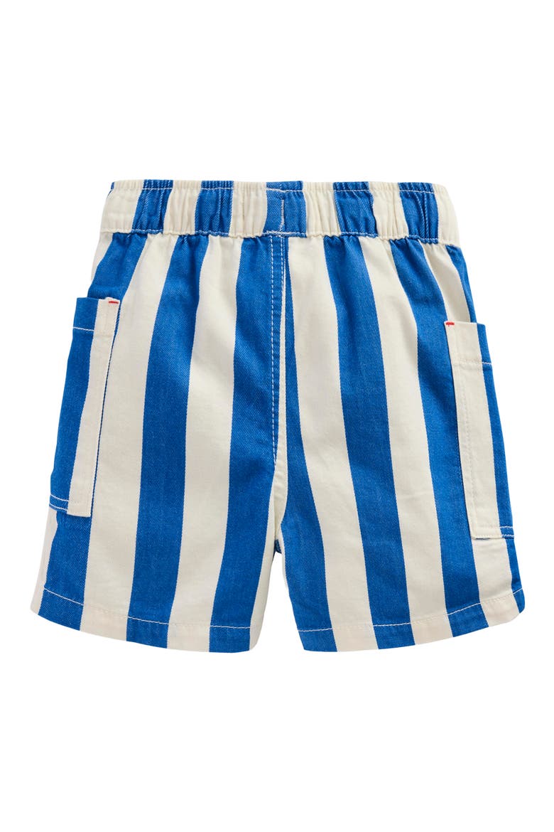 Kids' Stripe Stretch Cotton Shorts, Alternate, color, BLUE STRIPE