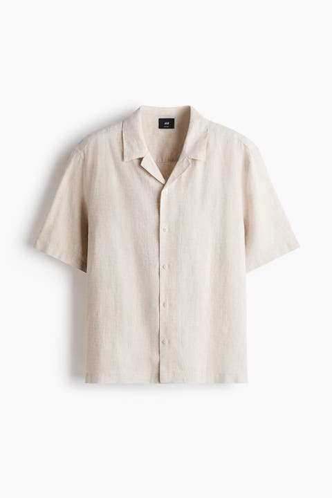 Relaxed Fit Linen Resort Shirt