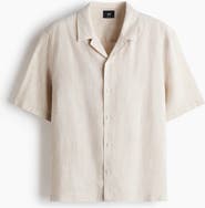 H&M Relaxed Fit Linen Resort Shirt