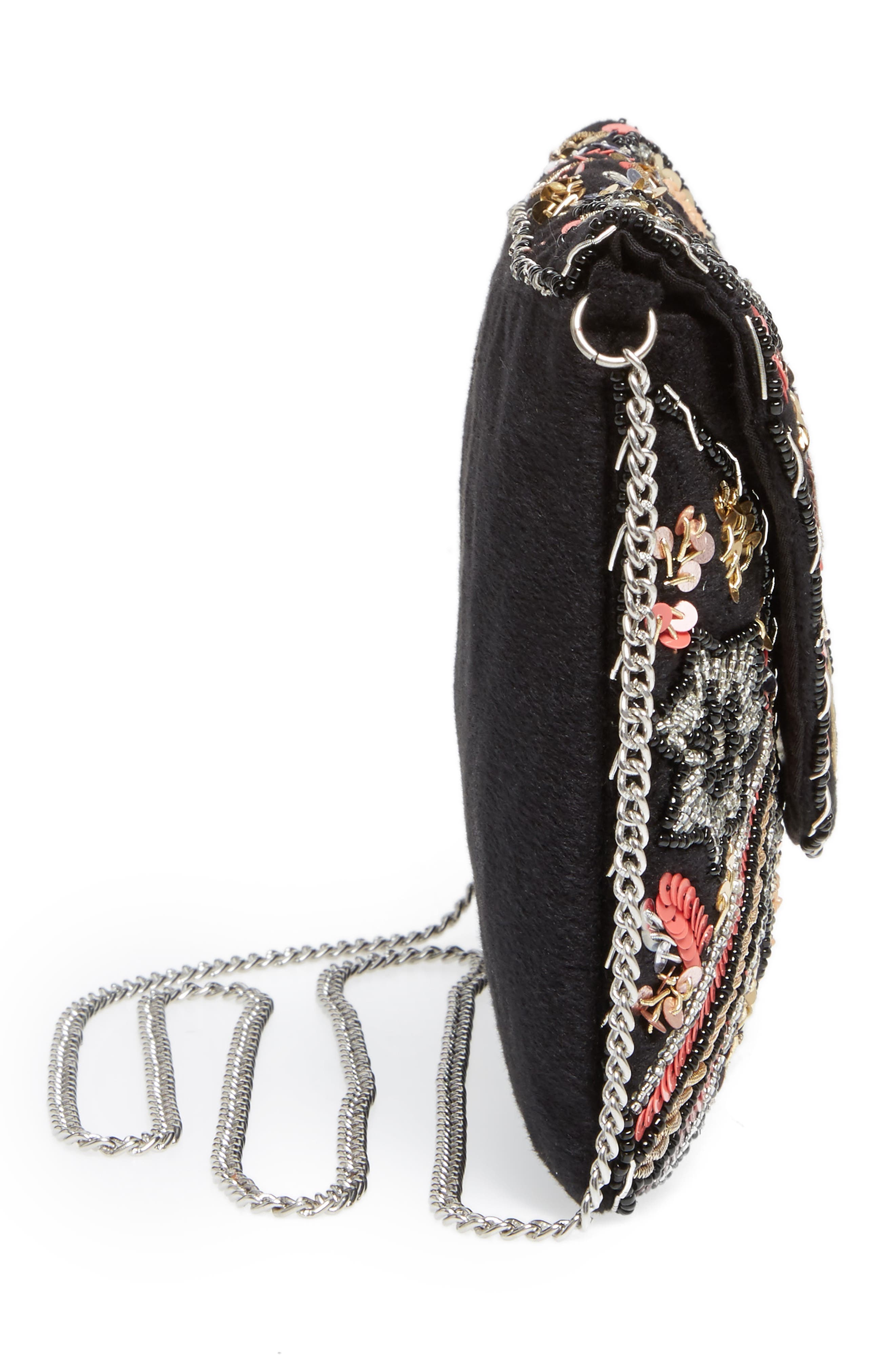 Floral Sequin Clutch, Alternate, color, MULTI