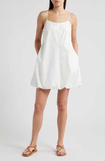 Rails Blanca Bubble Hem Cotton Blend Minidress