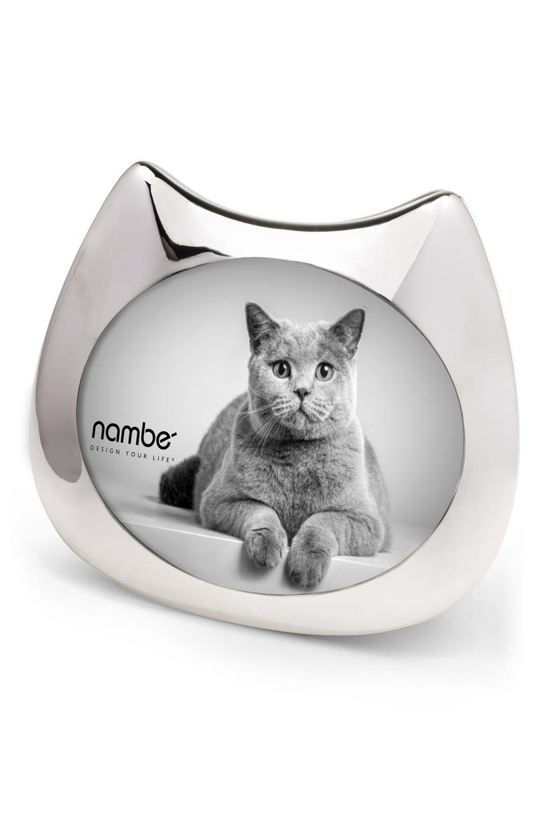 Cat Picture Frame, Alternate, color, SILVER PLATE