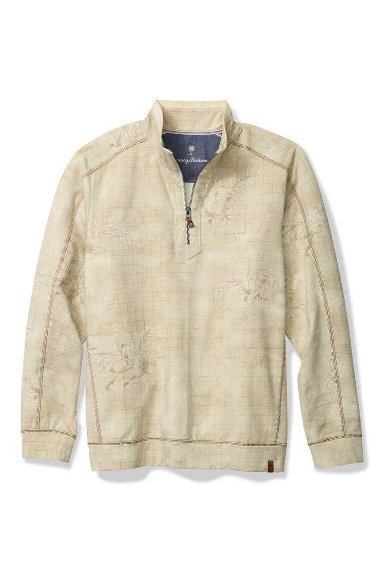 Ben & Terry Tropic Half Zip Pullover, Alternate, color, CHINCHILLA