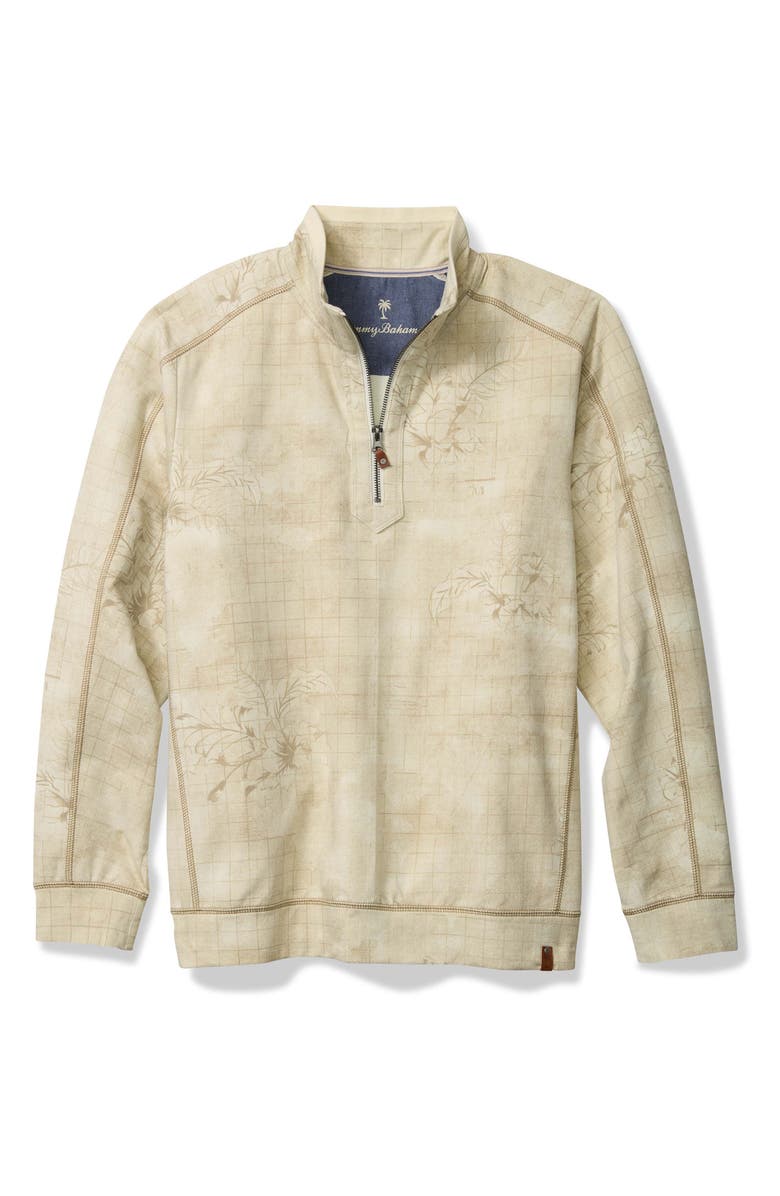 Tommy Bahama Ben & Terry Tropic Half Zip Pullover, Alternate, color, 