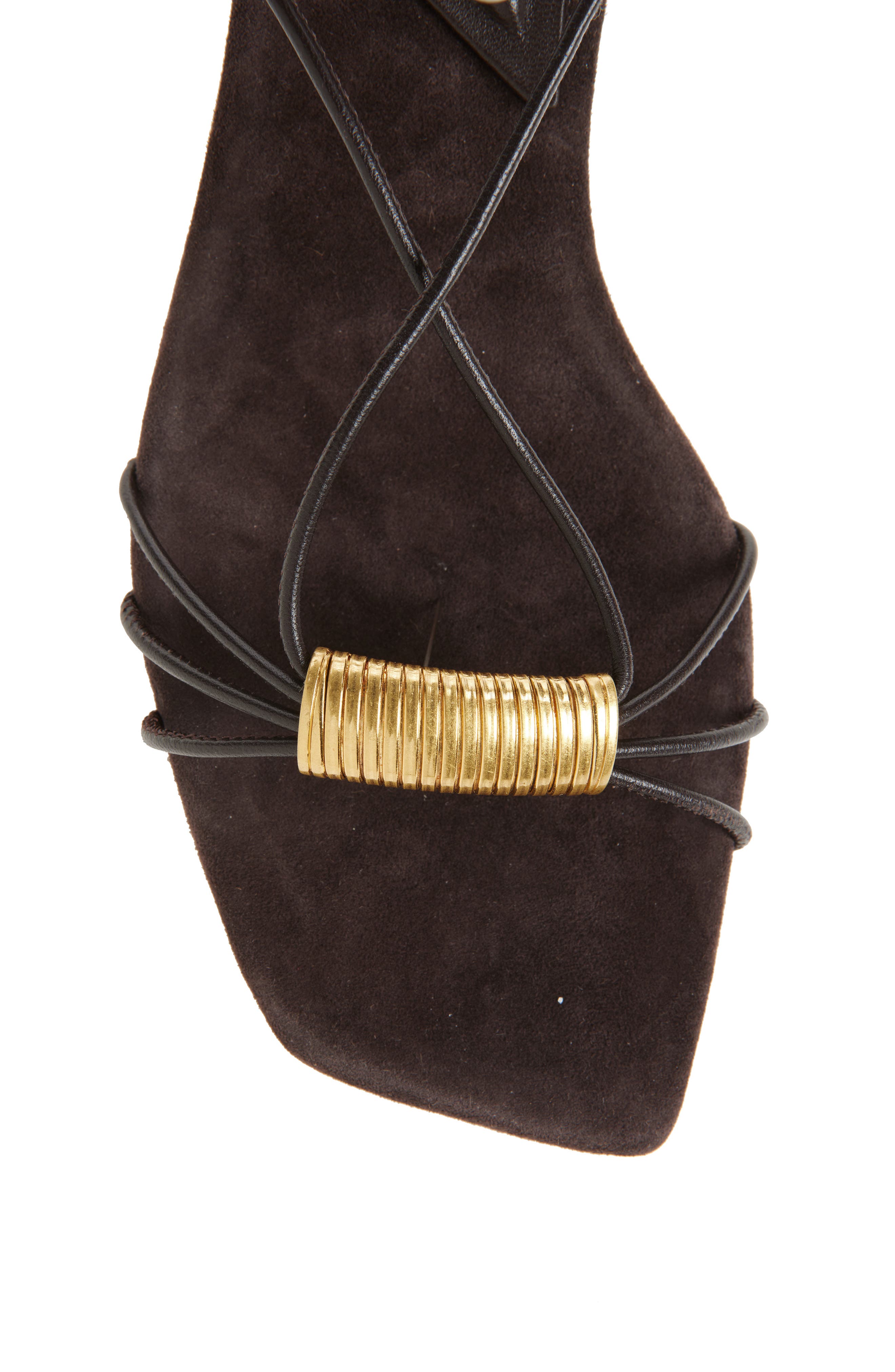 Liv Ankle Wrap Kitten Heel Sandal, Alternate, color, DARK CHOCOLATE