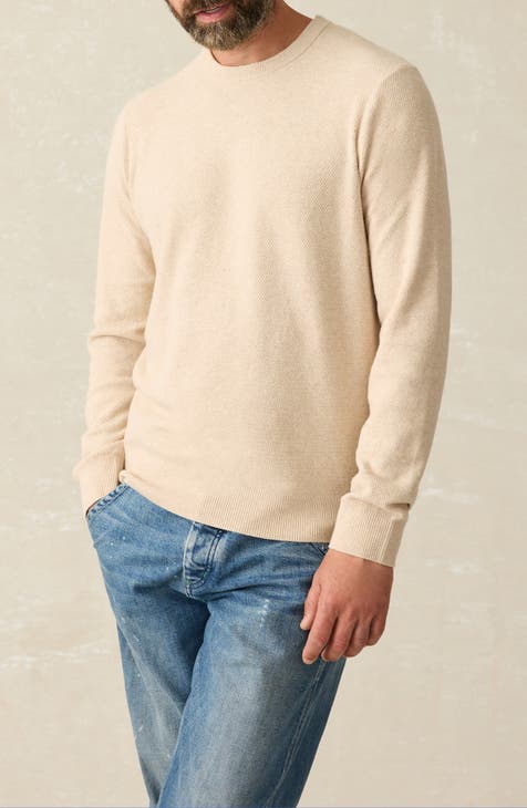 NWT New $198 Rodd & Gunn Wool Cashmere Crew Neck outlet Beige Sweater Size XL