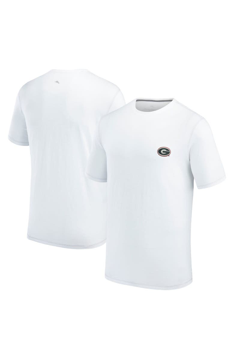 Tommy Bahama Men's Tommy Bahama White Georgia Bulldogs Sport Bali Beach T-Shirt, Main, color,