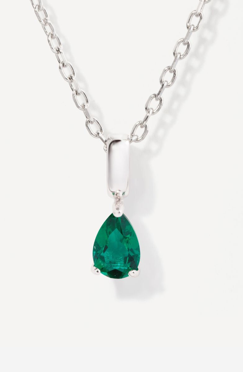 Birthstone Teardrop Necklace