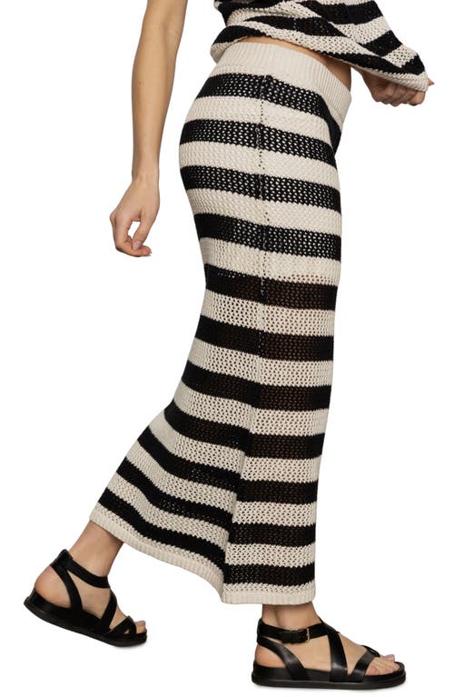 Sanctuary Stripe Crochet Maxi Sweater Skirt
