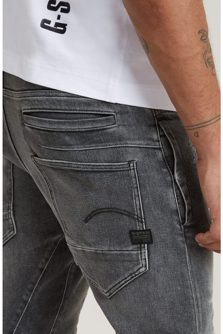 D-Staq 3D Slim Fit Nine-Pocket Jeans, Alternate, color, FADED ODYSSEY GREY DESTROYED