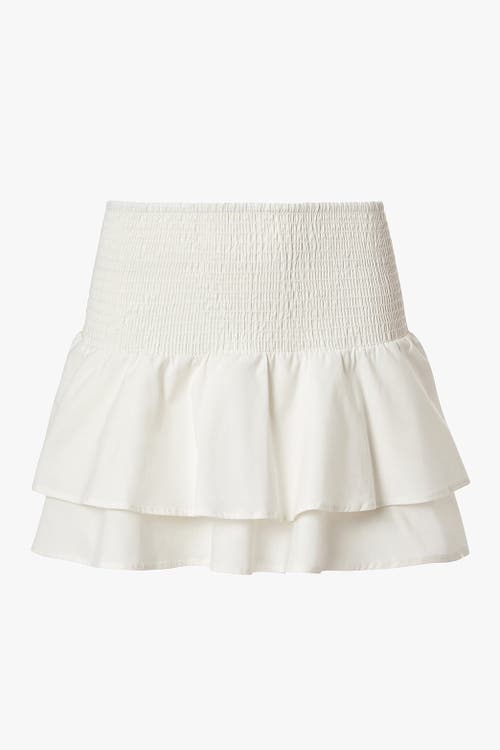 Weworewhat Smocked Ruffle Mini Skirt