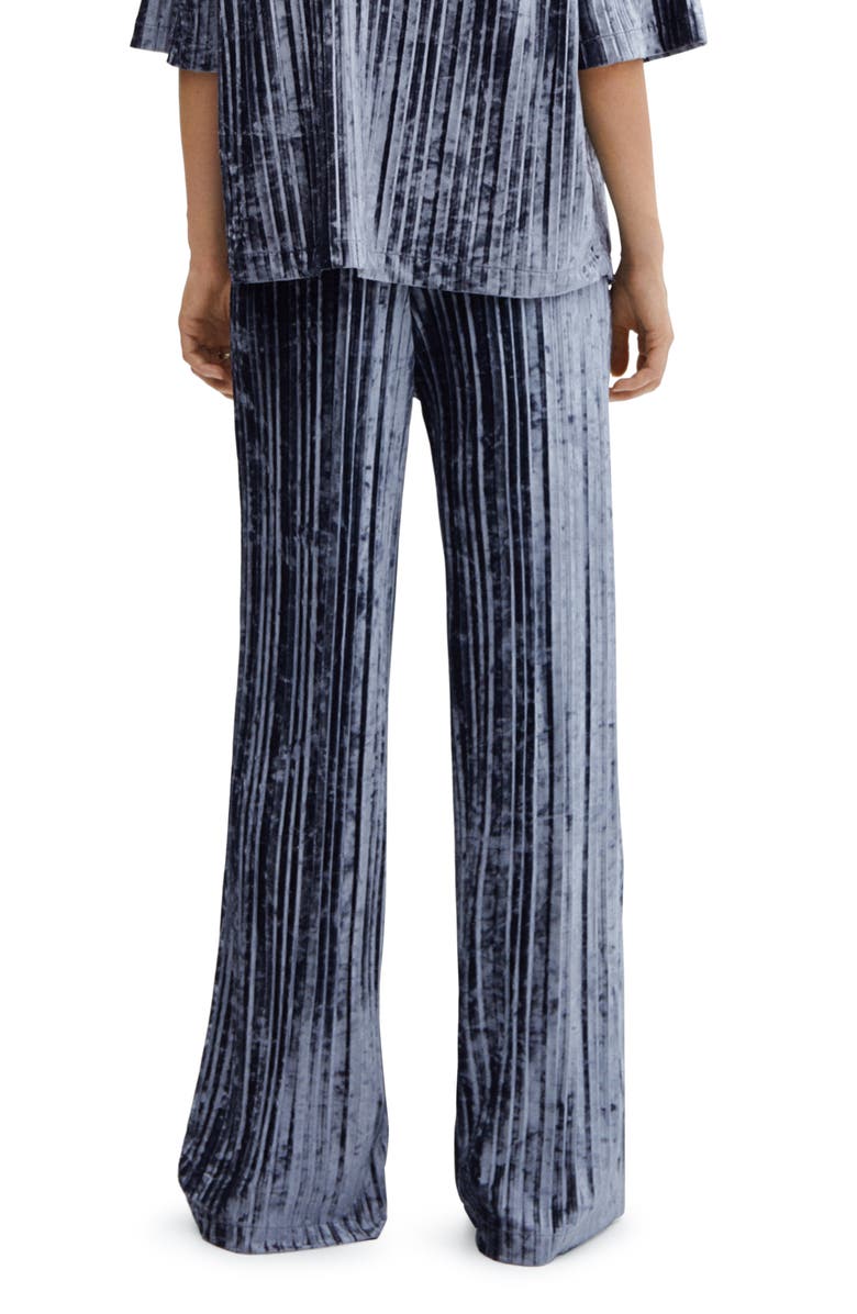 MANGO Velvet Straight Leg Pants, Alternate, color, 