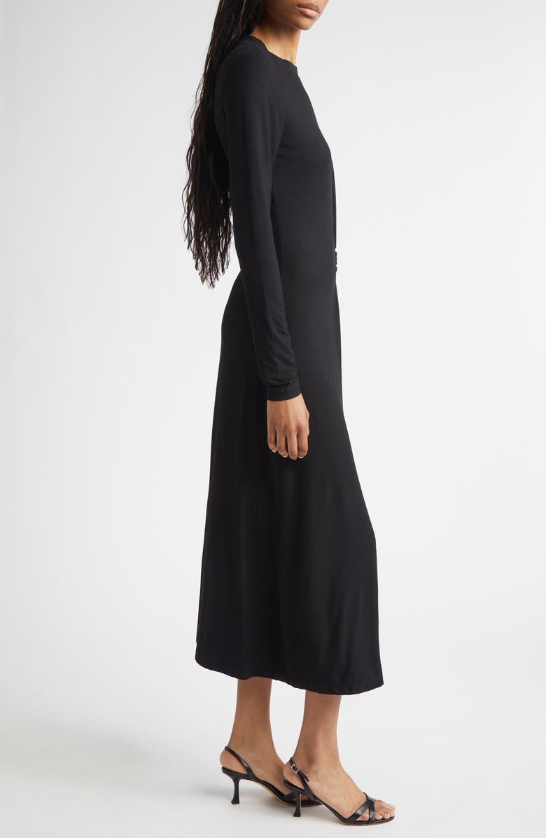 Derek Lam 10 Crosby Avise Long Sleeve Twist Detail Jersey Midi Dress, Alternate, color,