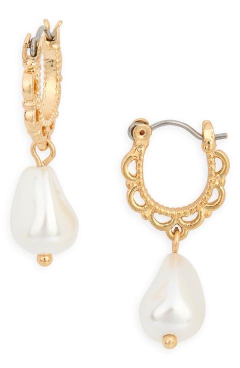 Pretty Faux Pearl Drop Earrings