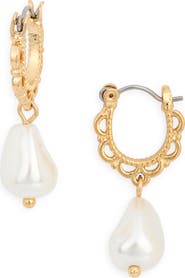 BP. Pretty Faux Pearl Drop Earrings
